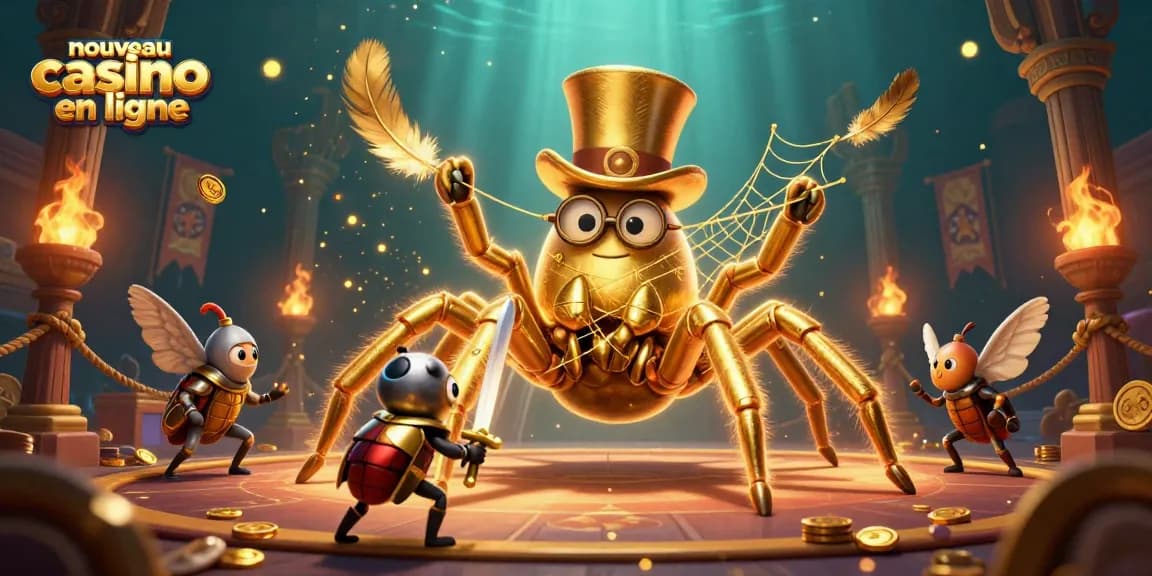 Regardez un nouveau casino en ligne avec des personnages fantastiques et une ambiance dynamique de jeux d'argent.
