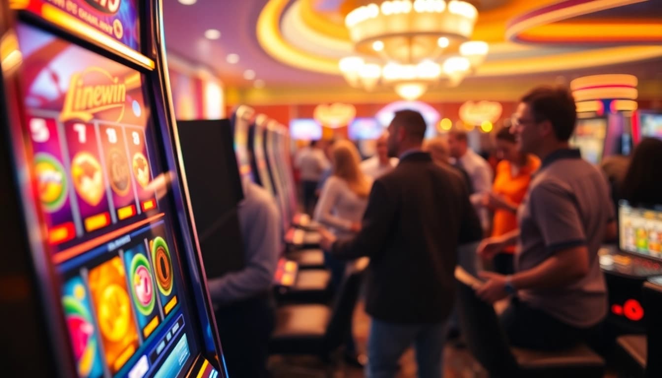 Menangkan jackpot di interwin slot dengan mesin slot cerah dan pemain bersemangat.