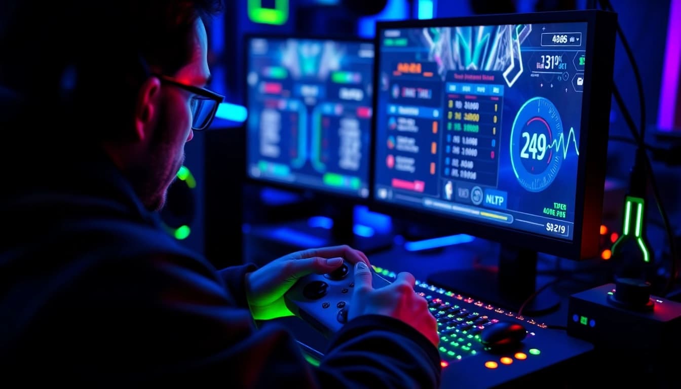 Master the Best nba2k zen script with this focused gamer showcasing expert skills during gameplay.