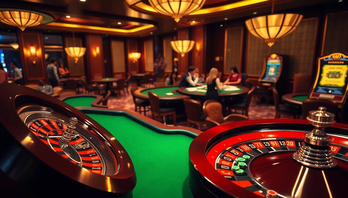 Players enjoy the excitement of gambling at a casino table, featuring the keyword rebahin as part of a movie-themed slot machine.