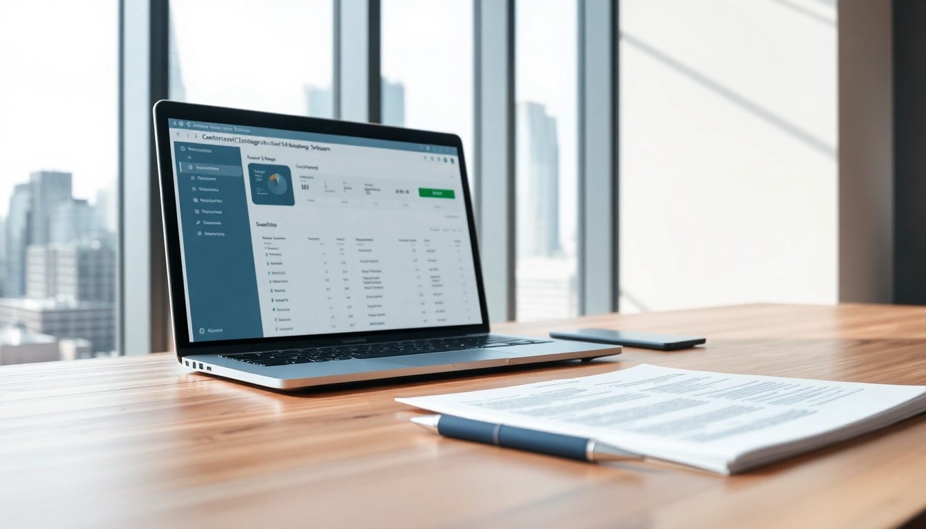 Effective contract management strategies showcased in a modern workspace with a laptop and contracts.