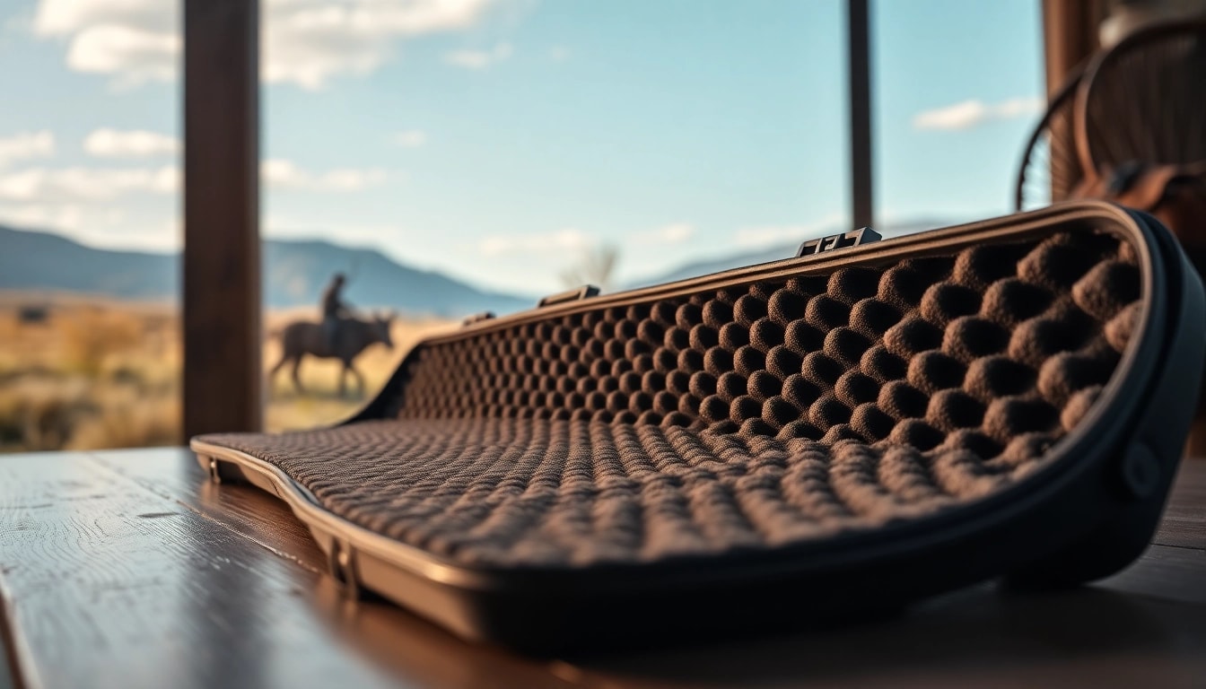 Foam for rifle case showing high-density materials designed for superior protection.