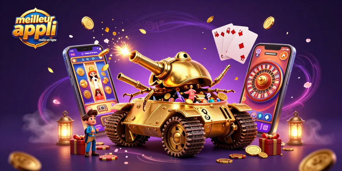 Meilleur appli casino en ligne : illustration animée d'une scène de casino miniature fascinante.