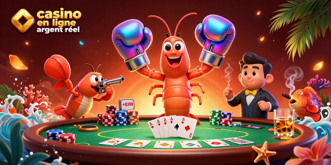 Jouez dans un véritable casino en ligne argent réel avec des personnages animés et une ambiance festive.