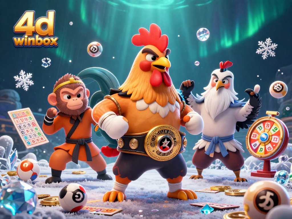 Join the action with 4D winbox lottery, featuring vibrant characters and thrilling game elements.