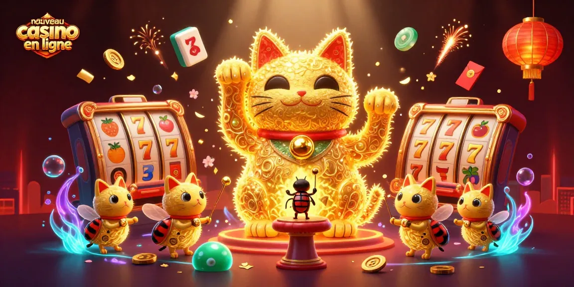 Visitez un nouveau casino en ligne captivant avec un chat porte-bonheur et des éléments de jeu dynamiques.