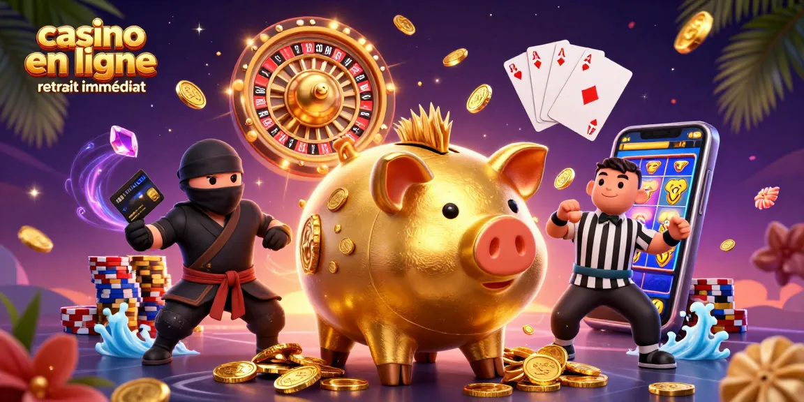 Jouez au casino en ligne retrait immédiat avec des symboles de gains rapides et du divertissement dynamique.