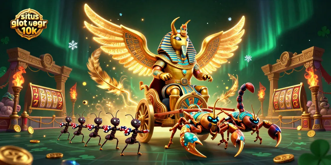 Experience the excitement of situs slot gacor deposit 10k with this stunning casino illustration featuring vibrant characters and casino symbols.