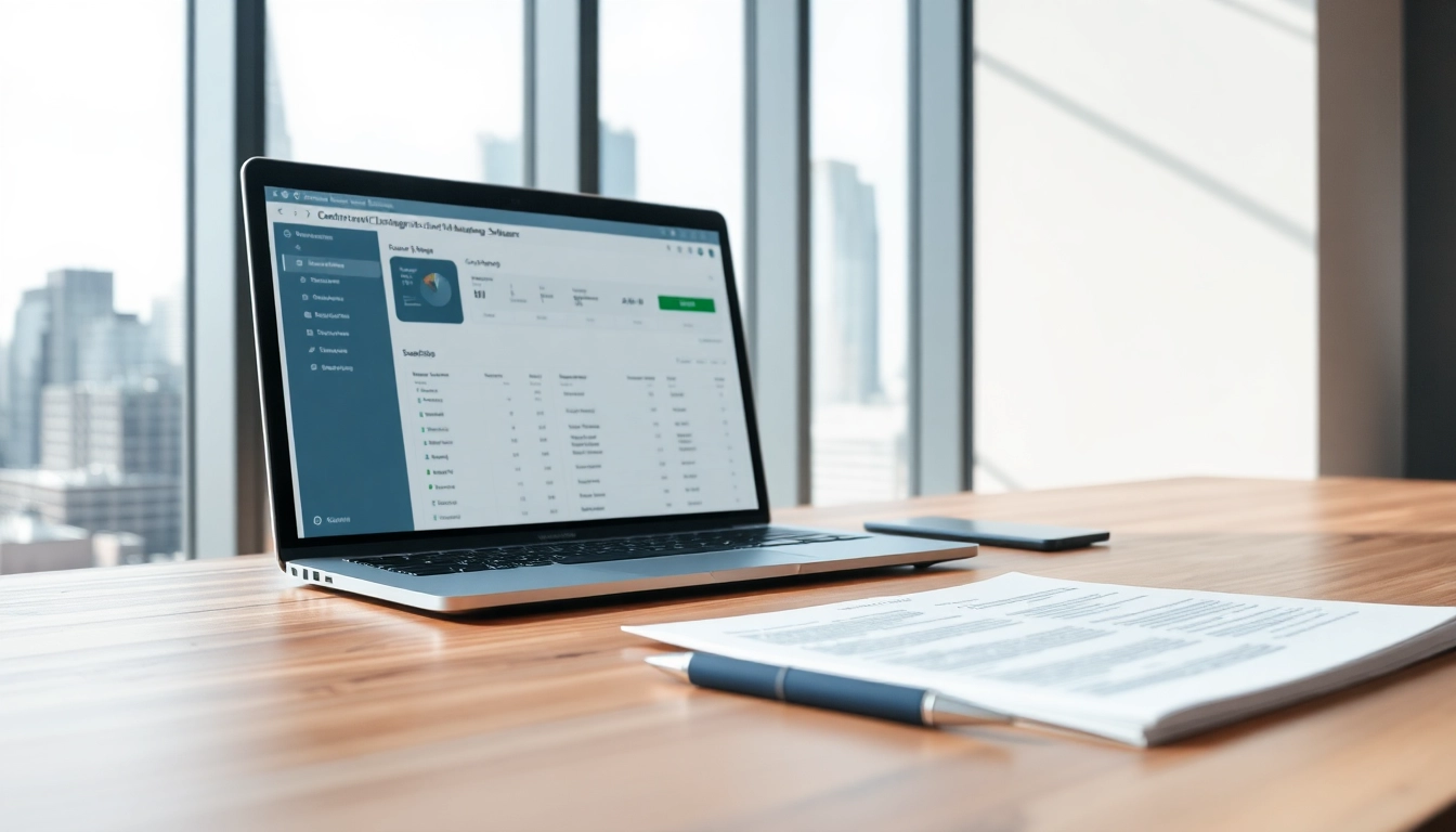 Effective contract management strategies showcased in a modern workspace with a laptop and contracts.
