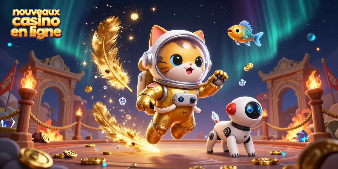 Jouez sur les nouveaux casinos en ligne dans une ambiance festive et immersive, avec des personnages dynamiques.
