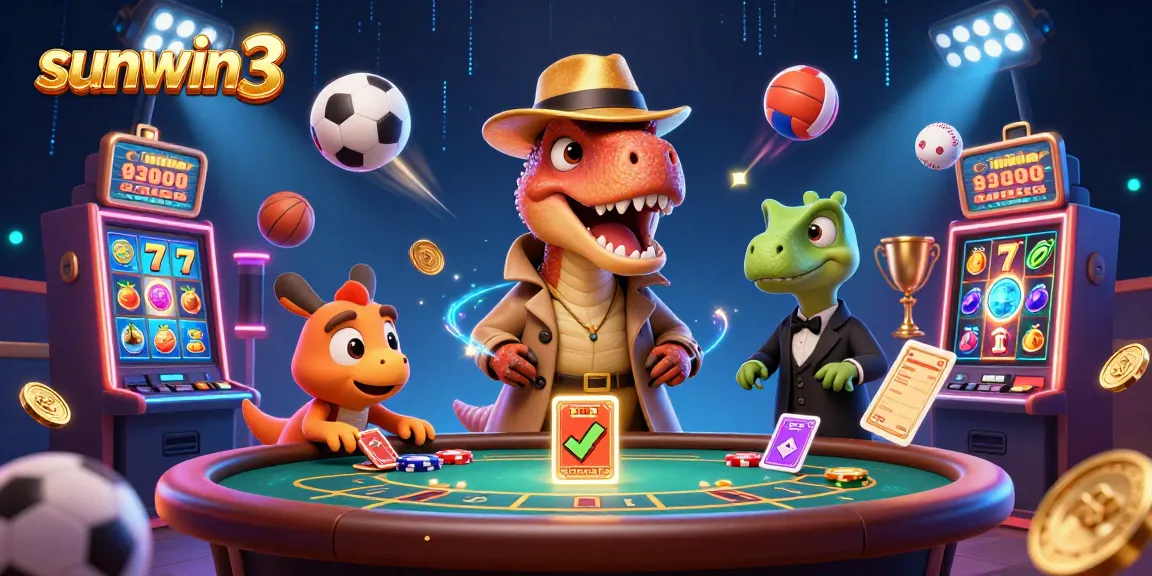 Experience thrilling gameplay at sunwin3 with a cartoon velociraptor card counter at a dynamic blackjack table.