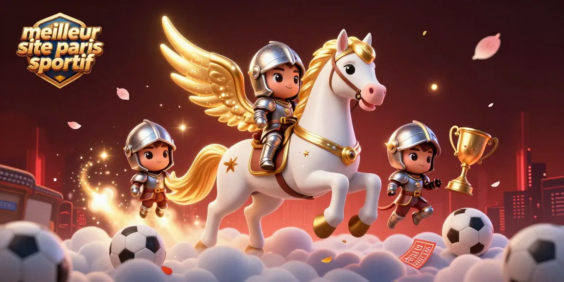 Visualisez le meilleur site de paris sportif avec des personnages fantastiques et des éléments de jeu dynamiques.