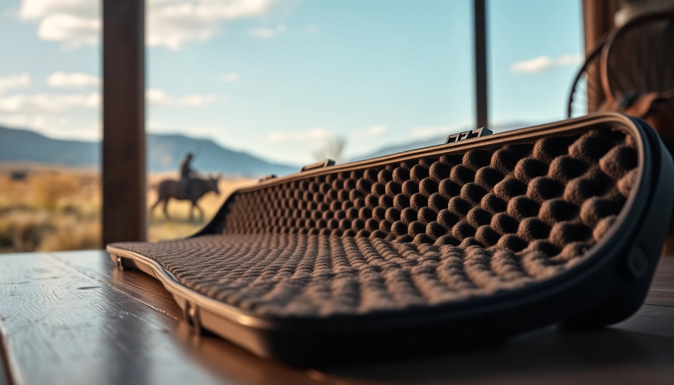Foam for rifle case showing high-density materials designed for superior protection.