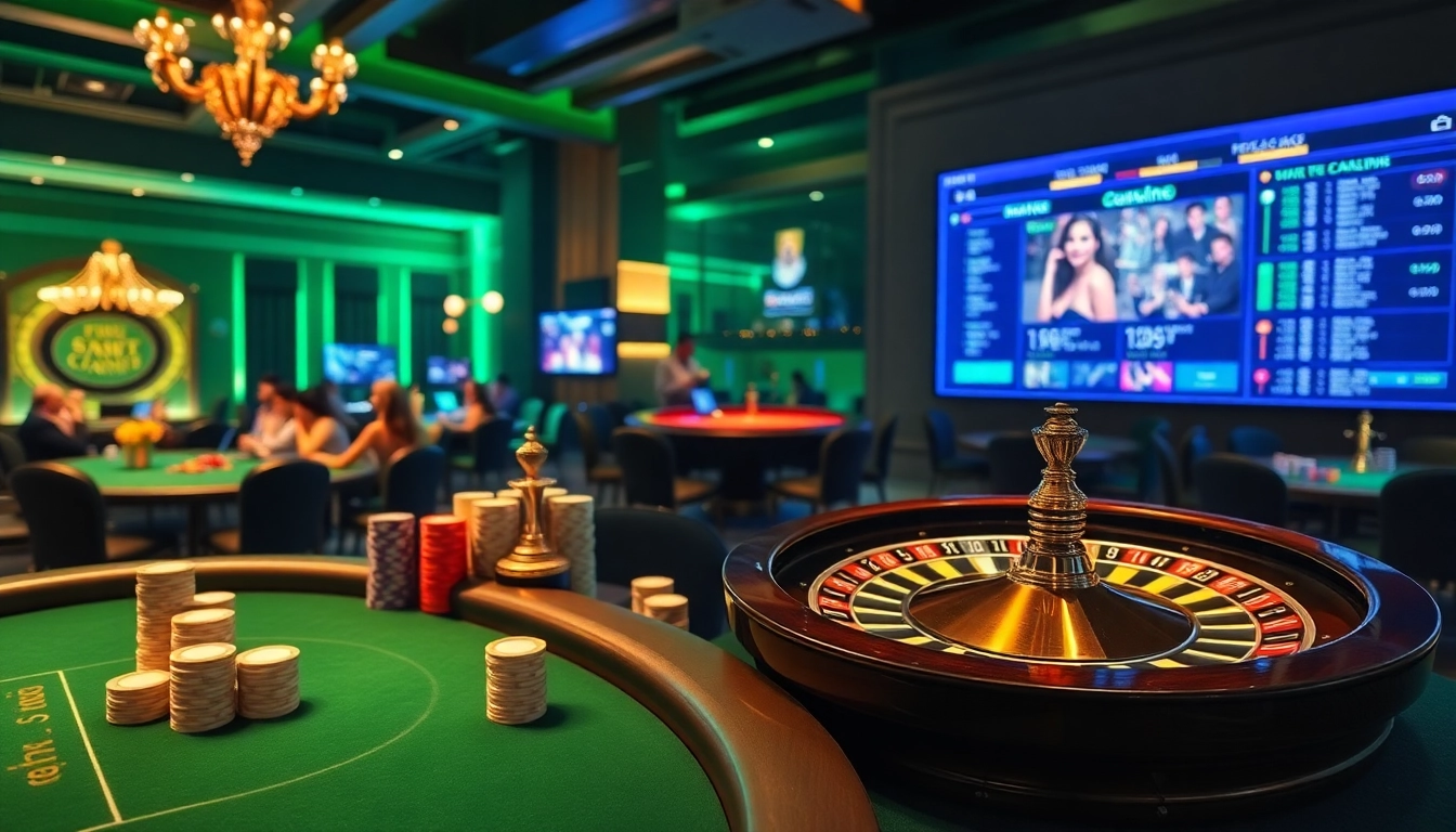 Découvrez l'excitation du meilleur casino en ligne france avec une scène de table de poker vibrante.
