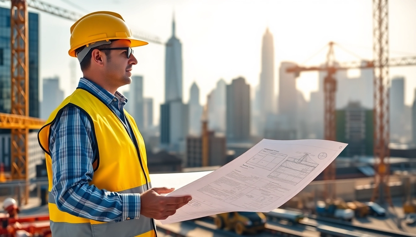 Manhattan Construction Manager oversees a bustling construction site, demonstrating expertise and leadership.