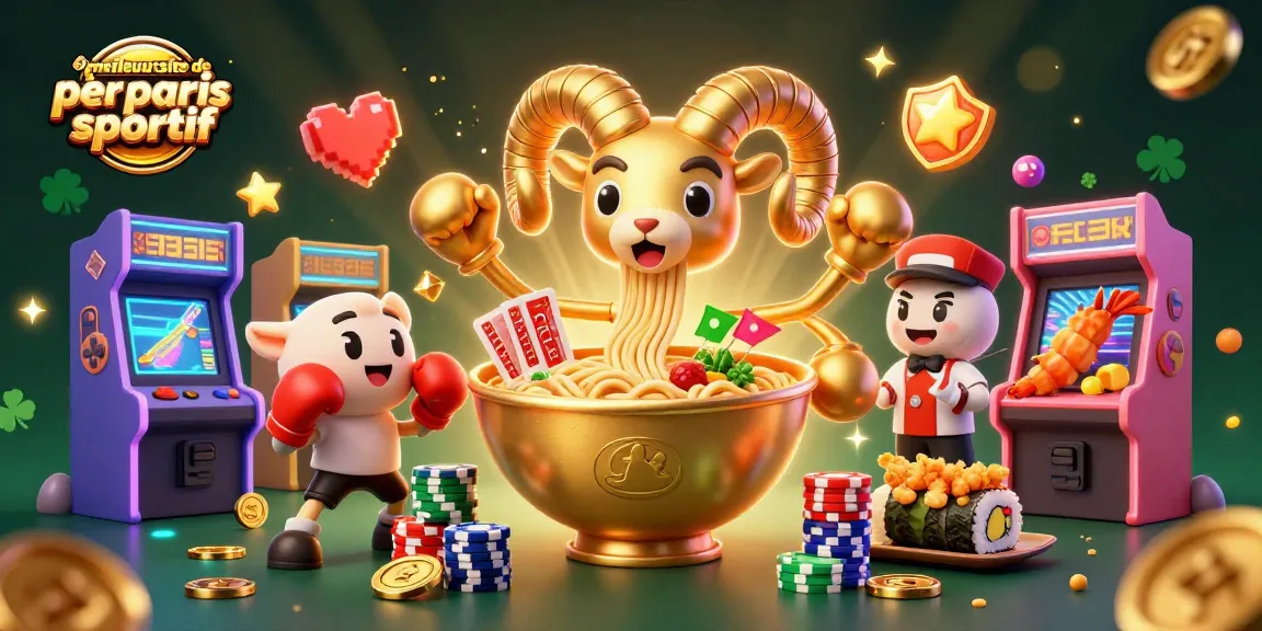 Visualisez le meilleur site de paris sportif avec des personnages de casino amusants et colorés.