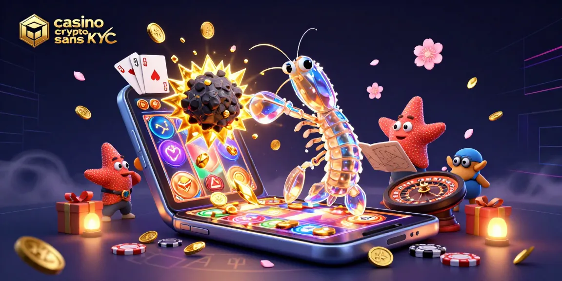 Gagnez des récompenses incroyables dans un casino crypto sans KYC avec ce samouraï mantis et des jeux dynamiques.