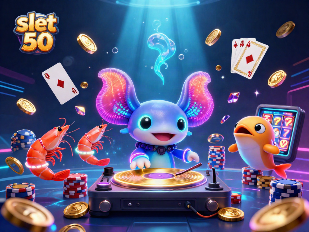 Engage with slot bet 50 in vibrant casino action featuring colorful characters and dynamic game elements.