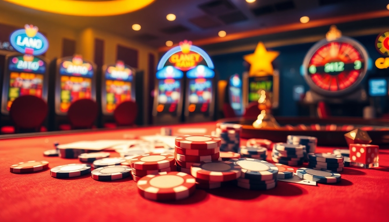 Masuk ke ibet44 login dengan suasana kasino yang meriah dan permainan yang menarik.