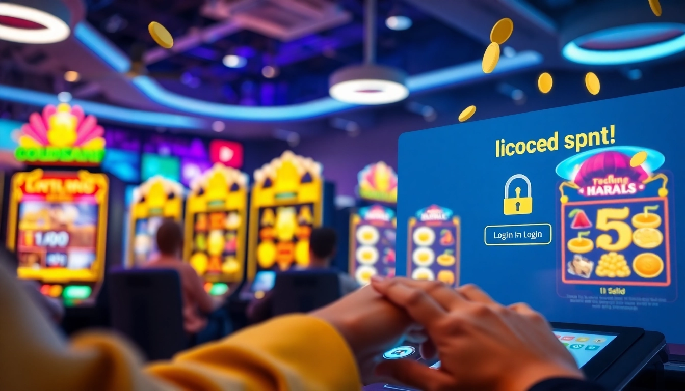 Kode4d slot gaming environment showcasing vibrant slot games and secure login features.