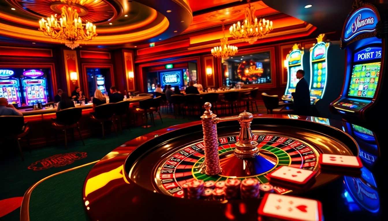Vivez l'excitation de meilleur casino en ligne france avec des joueurs à une table de roulette luxueuse.