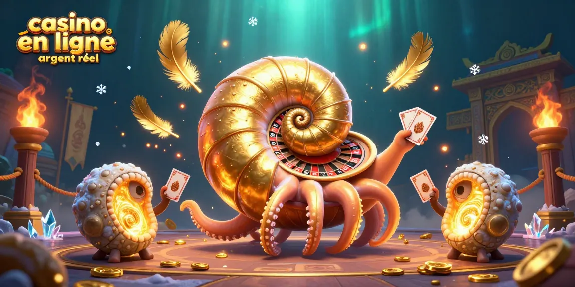 Jouez au casino en ligne argent réel avec une illustration dynamique de la roulette et des cartes entourées d’une ambiance captivante.