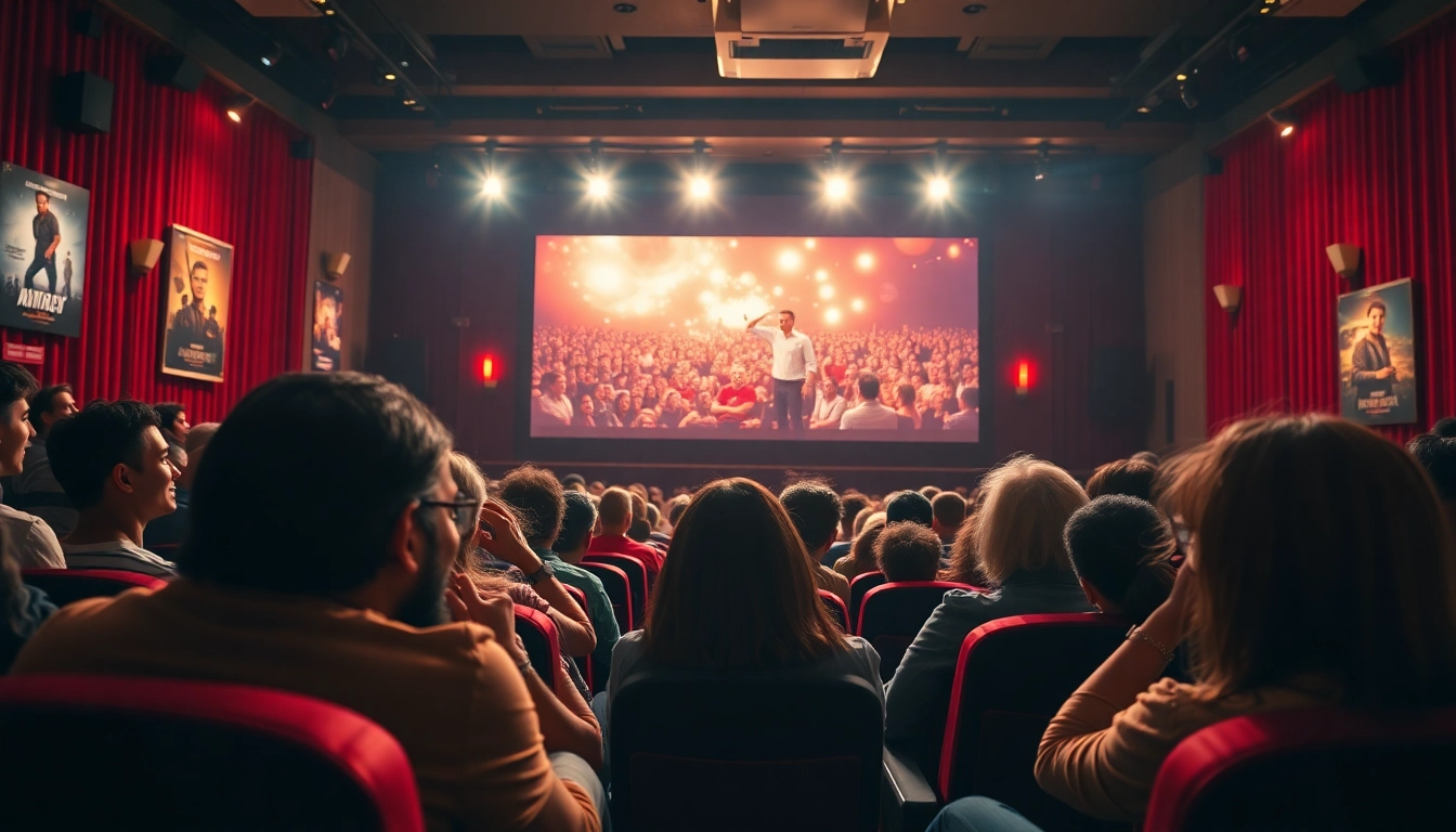 ดูหนัง ในโรงภาพยนตร์ที่เต็มไปด้วยความสนุกสนานและความตื่นเต้น