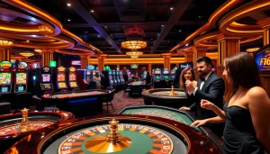 Experience the thrill of F168 at a vibrant casino table with players engaged in exciting gambling.