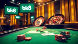 Experience the thrill of bk8 gaming with vibrant casino tables and enticing action.