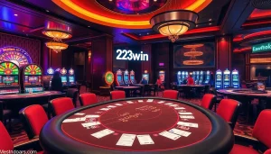 Experience the luxury of 23win with vibrant slot machines and high-stakes poker gameplay.