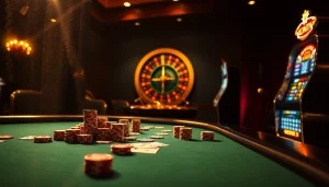 The hidden wiki links enhance the casino atmosphere, showcasing high-stakes poker action with vibrant chips.