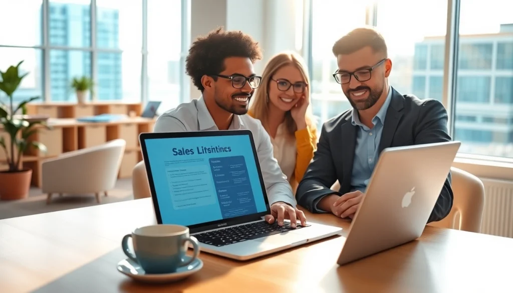 Find the best websites for sales jobs among motivated job seekers in a modern office.