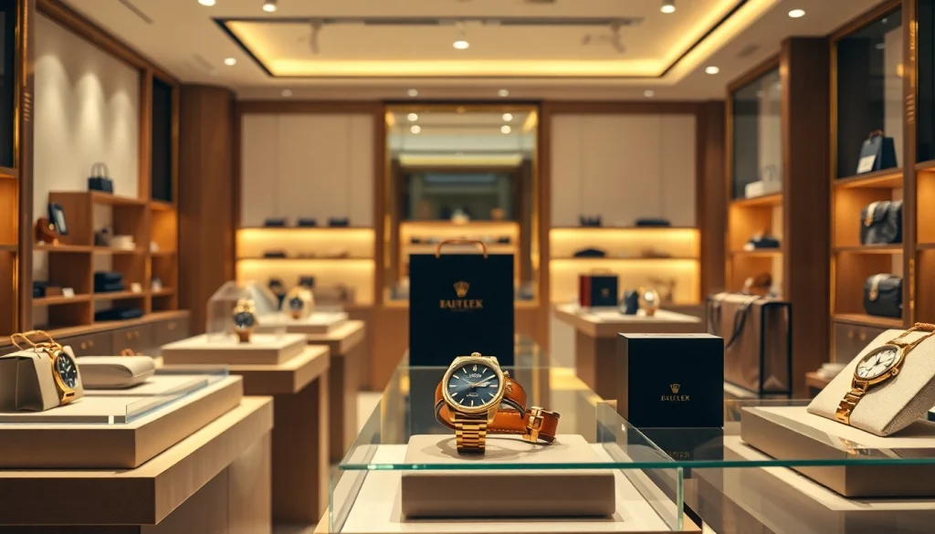 레플리카사이트의 고급 제품을 쇼핑하는 경험을 보여주는 이미지