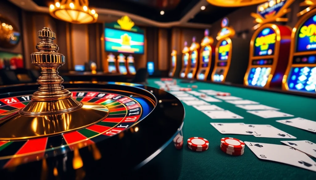 Gagner au meilleur casino en ligne France avec des jetons de poker vibrants et action de roulette.
