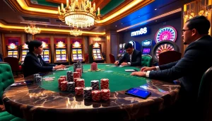 Experience thrilling gameplay at mm88 casino with exquisite poker tables and exciting slot machines.