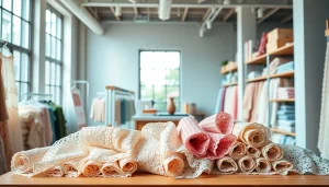 Kant stof kopen in een aantrekkelijk stoffenwinkel, met een divers assortiment kantstoffen.