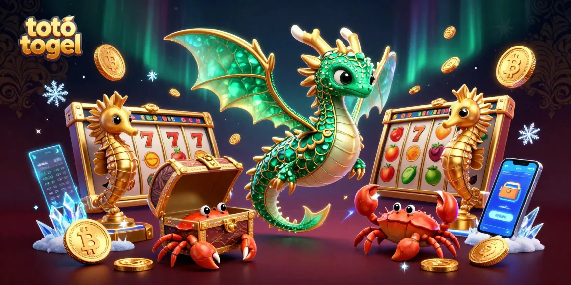 Engage with the dynamic toto togel experience, featuring vibrant slots and crypto-inspired visuals.